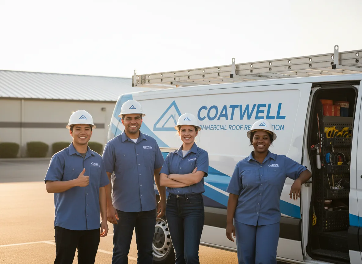 Commercial roof coating company in Dustin, OK